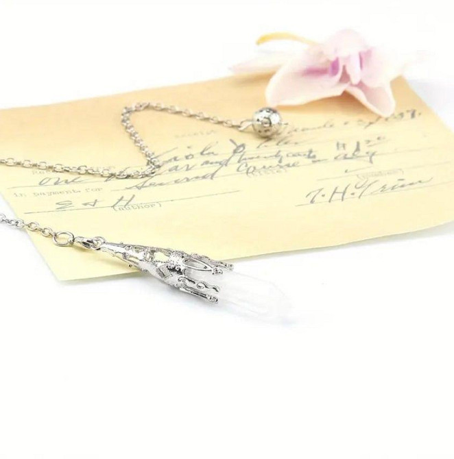 Маятник із гірського кришталю (чистий кварц) – для ворожіння та медитацій Київ - фото 2