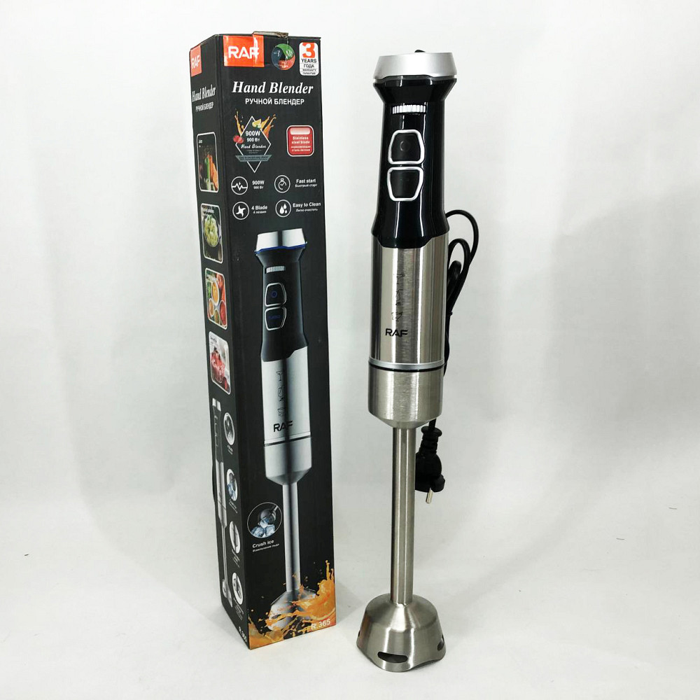 Міксер двовінчковий побутовий R.365, Блендер для приготування крем-соусів, Кухонний комбайн металевий BY-89 Львів - фото 12