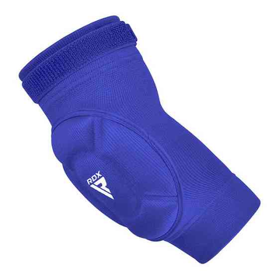 Налокотники спортивні RDX Hosiery Elbow Foam Blue/White L Кам'янське