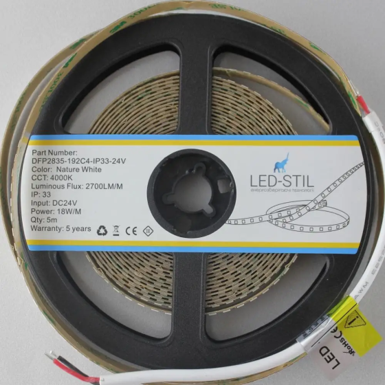 LED-STIL LED стрічка LED-STIL 4000K, 18 Вт, 2835, 192 шт, IP33, 24V, 2700LM Коломия