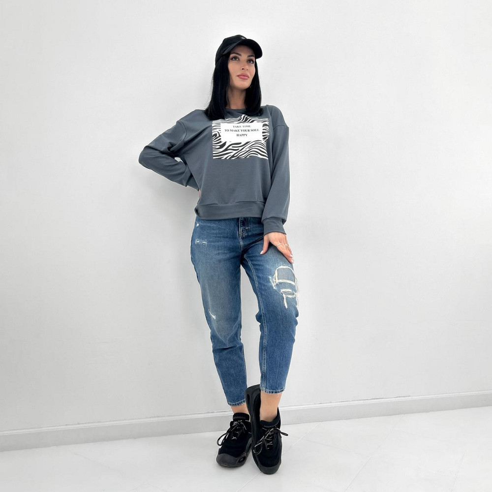 Женский свитшот с анималистичным принтом Wild Киев - изображение 5