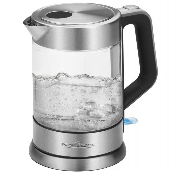 Електричний чайник скляний 1.5 літра з підсвічуванням Profi Cook PC-WKS (1107) 2200 Вт Нововолинськ - фото 1