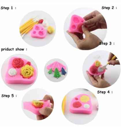 Молд силиконовый Кораллы 40 на 55 мм розовый Киев