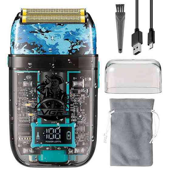 Аккумуляторная электробритва мужская,от USB,VGR V-352 SBR Киев