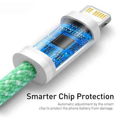 Дата кабель USB-C to Lightning 2.0m 20W green Baseus (CALD000106) Вінниця