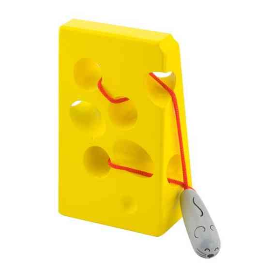 Дерев'яна шнурівка Viga Toys Сир (56281) Харків