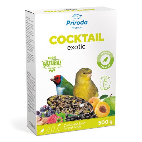 Корм Природа Коктейль Екзотик для екзотичних птахів 500 г Київ - фото 3