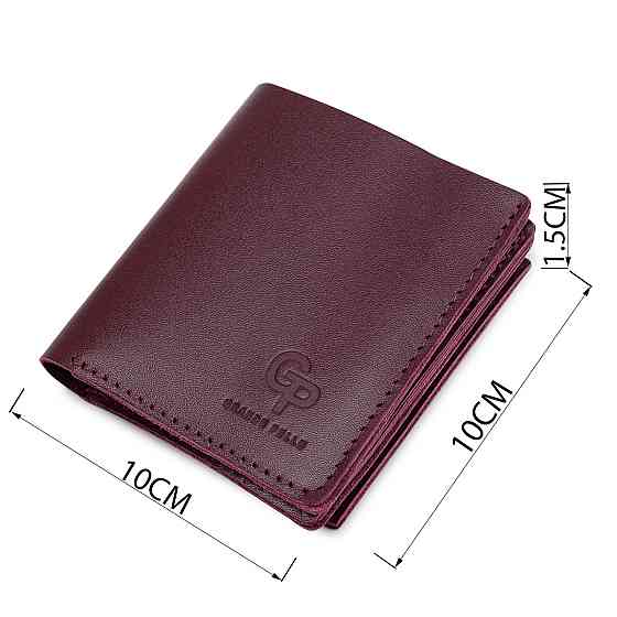 Кожаное женское портмоне GRANDE PELLE 11518 Бордовый Киев