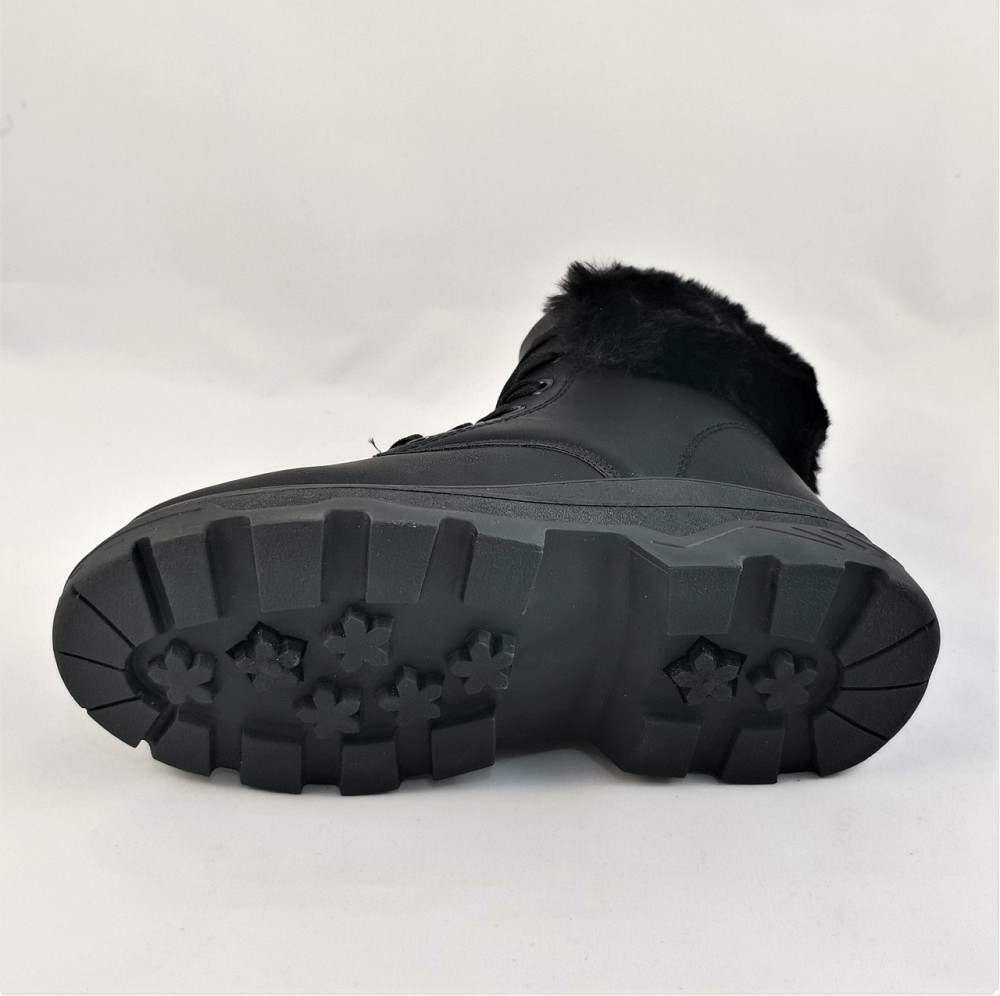 Жіночі Зимові Кросівки Черні на Хутрі Напівчоботи (розміри: 38) ВідеоОбзор — 1-1 Дніпро - фото 7