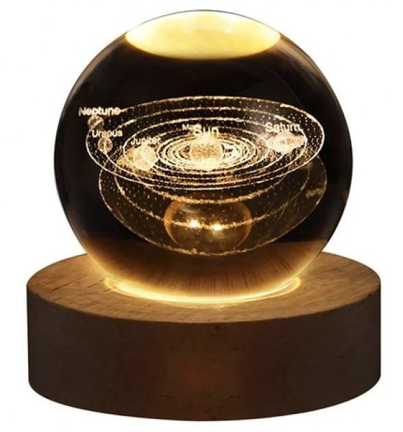 Нічник 3D Куля із сонячною системою 9321 Вінниця - фото 1