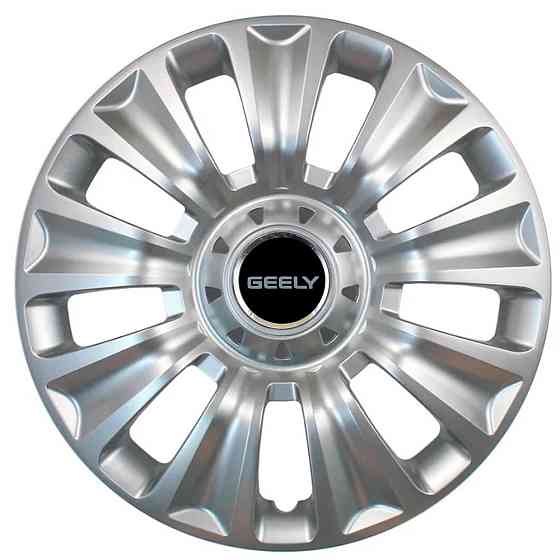 Автомобільні модельні ковпаки R16 Geely 424 4шт, SJS, сріблясті Київ