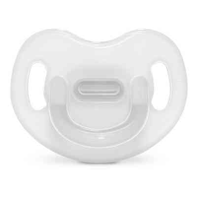 Пустышка Suavinex Colour Essence 6-18 мес, анатомическая силиконовая, прозрачная (308081) Винница