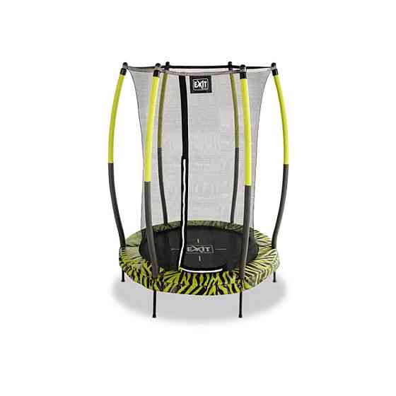 Батут дитячий EXIT Tiggy 140 см зелений із внутрішньою сіткою Київ