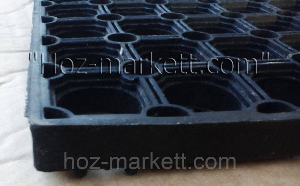 Коврик 60 см х 40 см х 2 см резиновый сотами грязезащитный килим Харьков - изображение 3