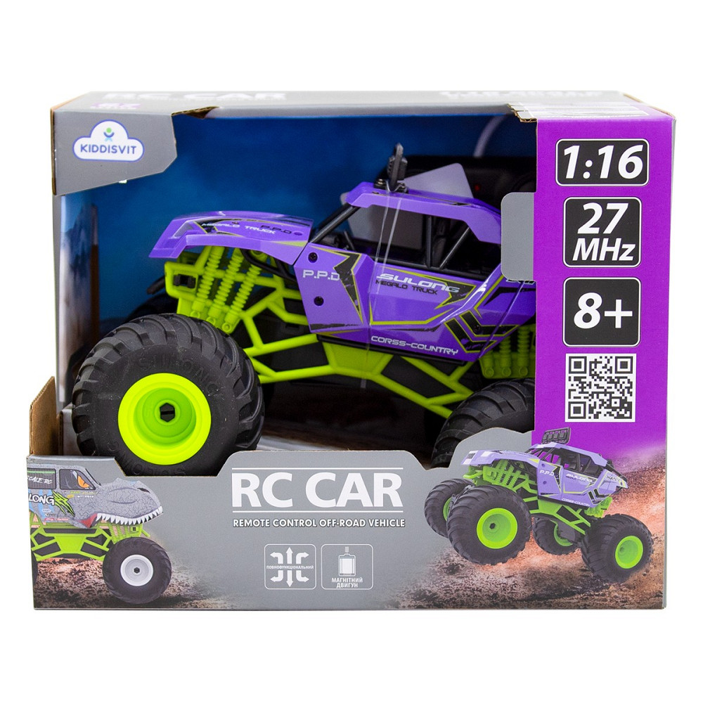 Автомобіль Bigfoot Off-road з р/к – Violet (1:16, 27 МГц (MHz)) Дніпро - фото 5