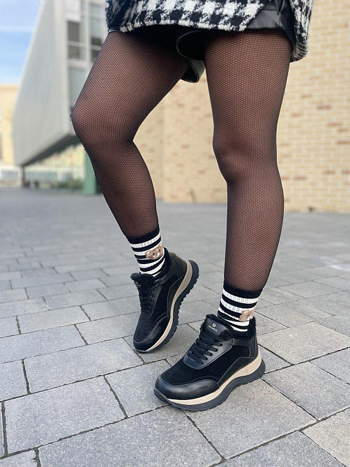 Ditas Кросівки жіночі DITAS MK-15 чорні (зима, шкіра+замша натуральна) (5310) 38р.39р.40р. 39 Коломыя - изображение 2