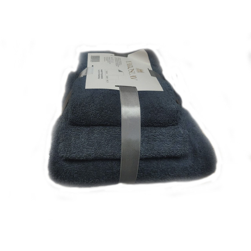 Набір 3шт. махрових рушників сірий - 70*140, 50*90, 40*70 Київ - фото 1