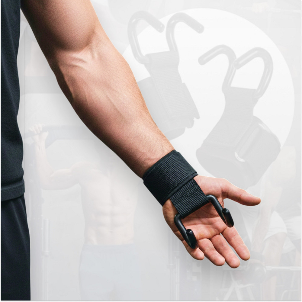 Гаки для турніка та тяги EasyFit PowerHooks (пара) Коломыя - изображение 6