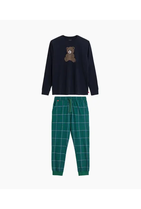 Чоловіча піжама (довгі штани, довгий рукав) 100% Бавовна Atlantic NMP-377 XL Київ - фото 7