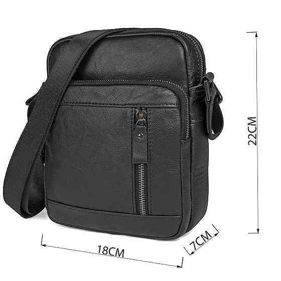 Сумка Vintage 14527 из натуральной кожи Черная Киев