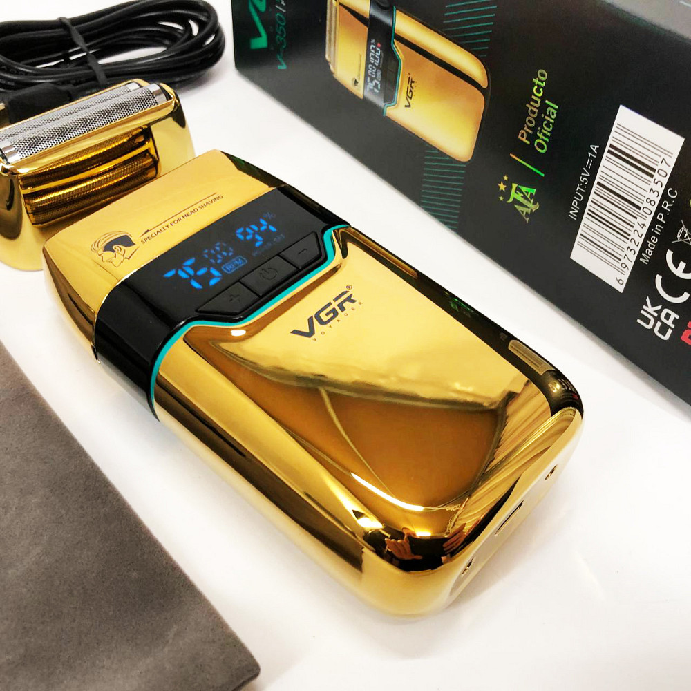 Чоловіча електрична акумуляторна електробритва VGR, Бездротова електробритва для бороди AQ-23 Львів - фото 9