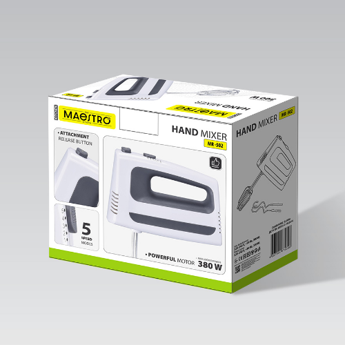 Міксер ручний 500W MR-502 Maestro Житомир