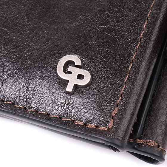 Люксовый кошелек с множеством отделений из качественной натуральной кожи GRANDE PELLE 22574 Коричневый Киев