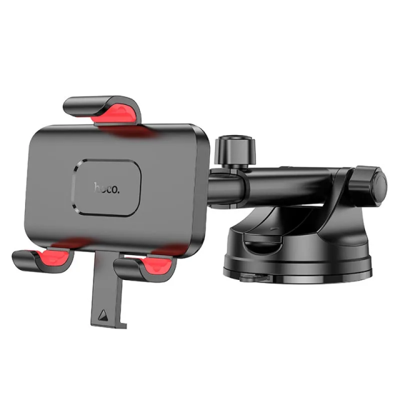 Автомобильный держатель для телефона HOCO H22 Dragon automatic clamping car holder(center console) Red Black Одесса