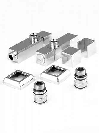 Крани кутові квадратні для рушникосушок Маріо G1/2" комплект 2 шт. Київ