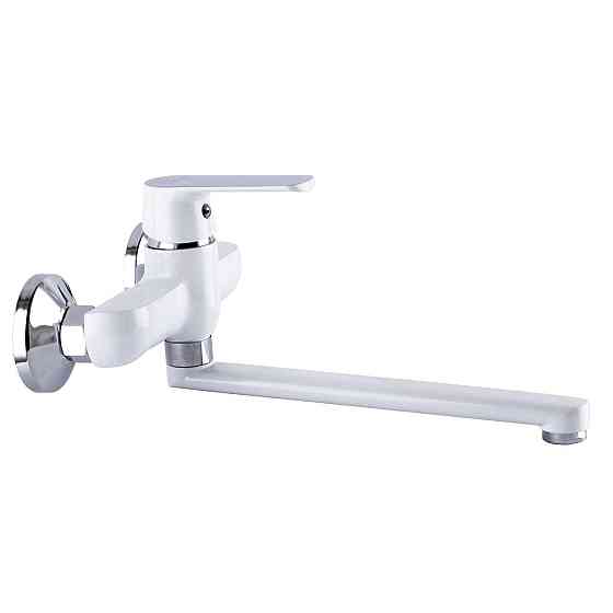 Смеситель для кухни со стены Globus Lux Laguna GLA-0104-7-WHITE (000022563) Киев