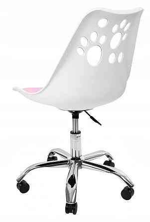 Кресло офисное компьютерное Bonro B-881 рабочее для компьютера офиса дома Бело-розовый Киев