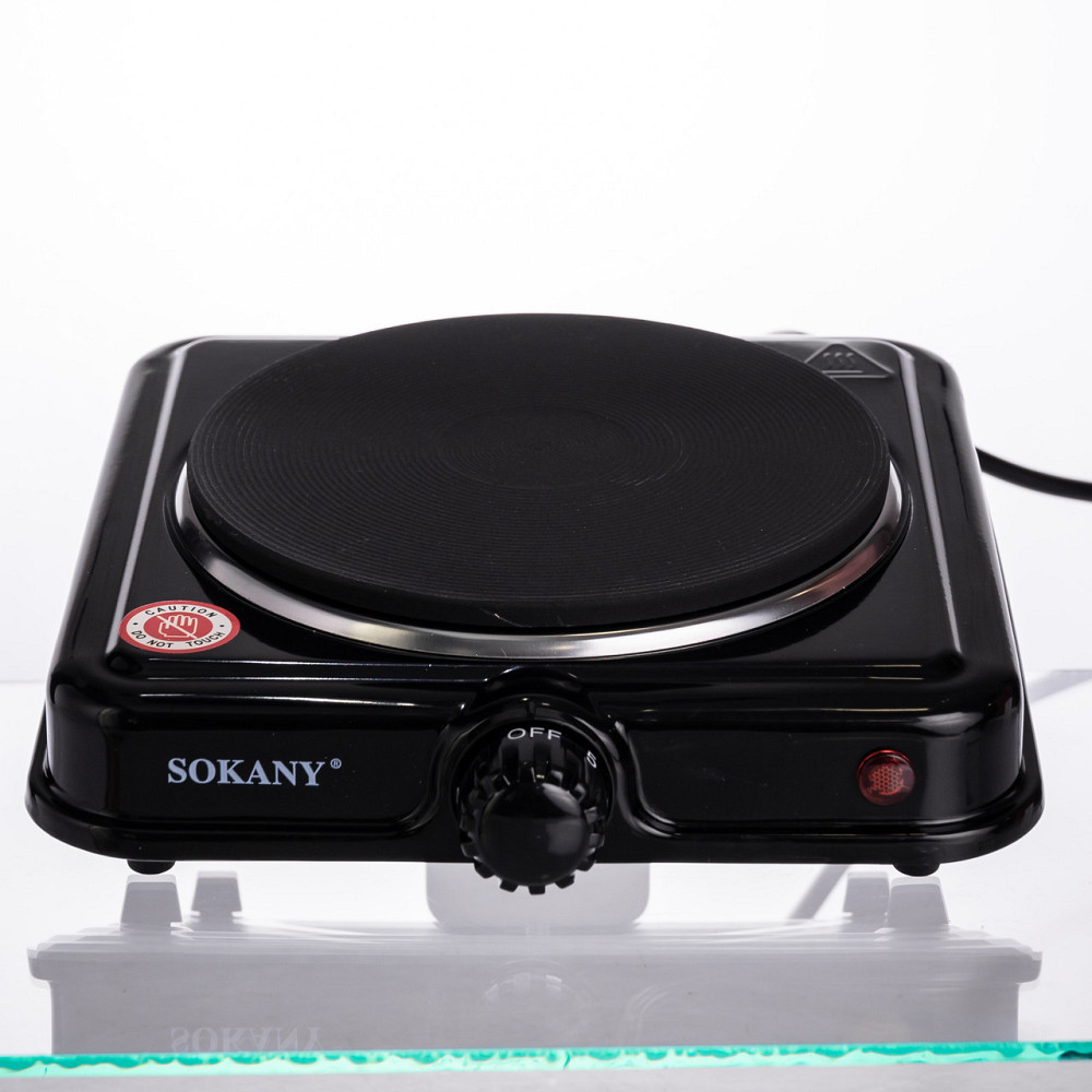 Sokany Настільна електрична плита SOKANY SK-5109 на одну конфорку 1000Вт Чорна Коломия - фото 1