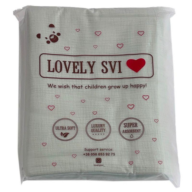 Плед Дитячий Lovely Svi Бавовна Муслін 100 х130 см - двосторонній - Зелений (501257) Київ - фото 3