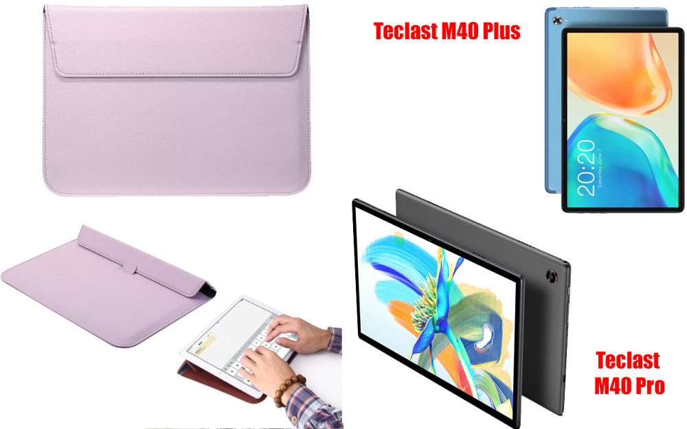 Чехол-конверт VitoCase для Teclast М40 Plus, М40 Pro, с функцией подставки для планшета Фиолетовый Киев - изображение 1
