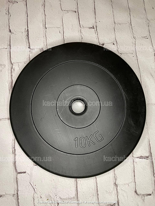 Штанга W-образная + гантели 53 кг с покрытием Гантели, гири, штанги и диски ударостойкий пластик Киев - изображение 5