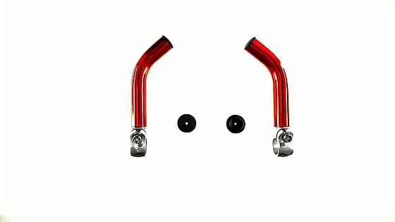 Упори для рук велосипеда (роги) (червоні) Мукачево