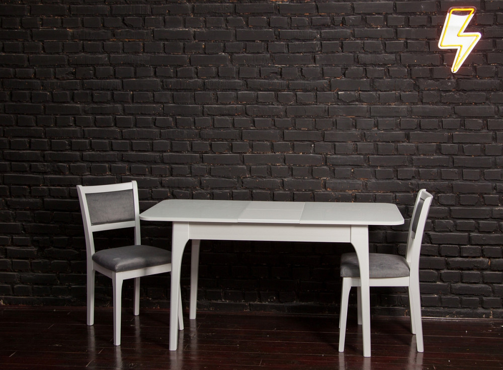 Стіл Фієста (110+35)*70, білий/білий Київ - фото 5