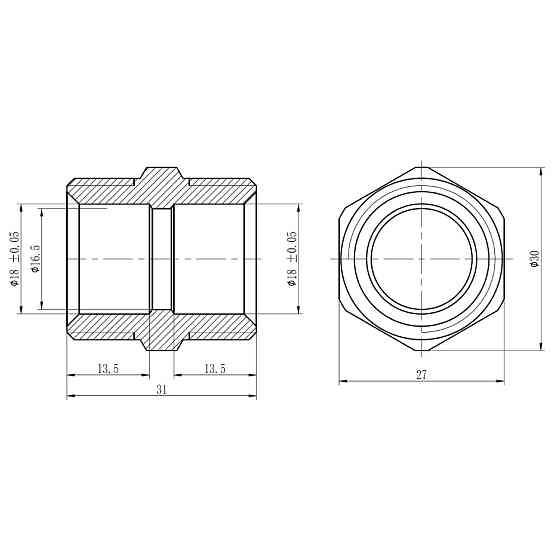 Муфта обтискна Thermo Alliance Forte 20х3/4" НР SF172W2020 Київ