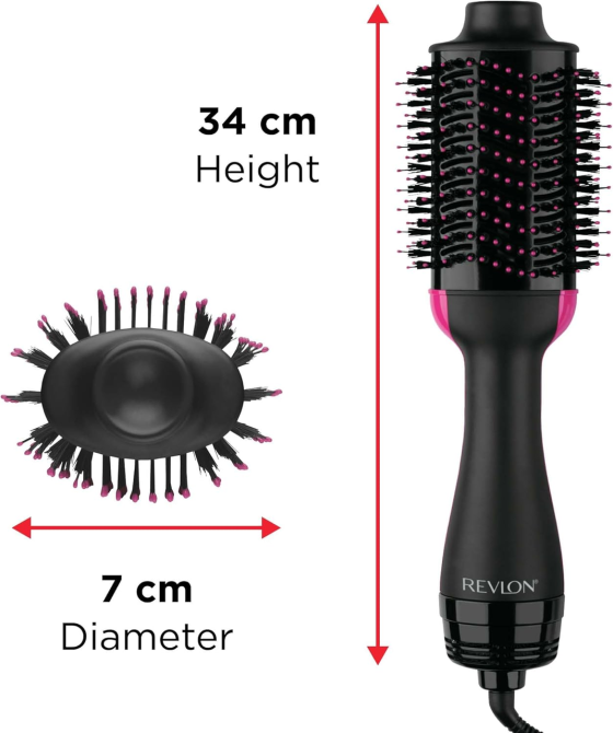 Фен-щітка Revlon Salon One-Step RVDR5222: стайлер 2 в 1 для об'єму, іонна та керамічна технологія, 820 Вт, чорний Київ - фото 7