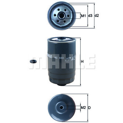 Фільтр паливний Mahle KC503D Вінниця - фото 1