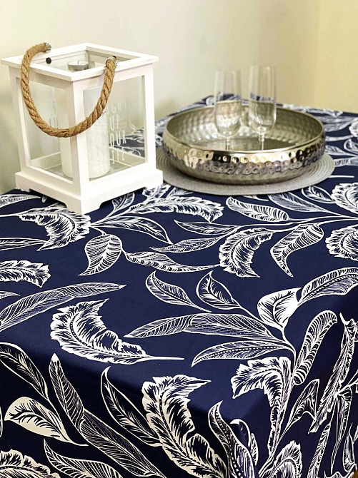 Ecotton Скатертина Ecotton DUCK 170х200 см водовідштовхувальна синя 2894-25 Blue Коломия - фото 3