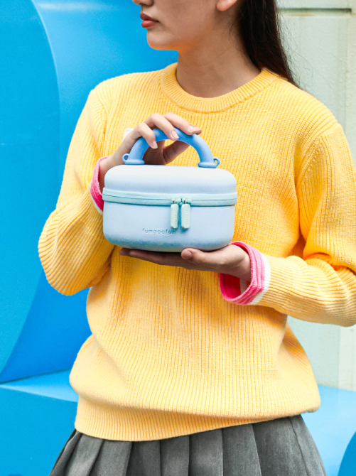 Сумка силіконова жіночий клатч на ремінці з ручкою водонепроникна сумочка Fungoofun, повсякденна, блакитна Кам'янець-Подільський - фото 5