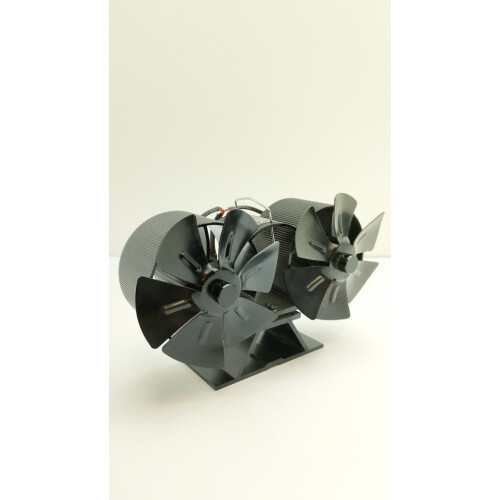 Подвійний вентилятор для каміна буржуйки 16416 Луцьк - фото 1