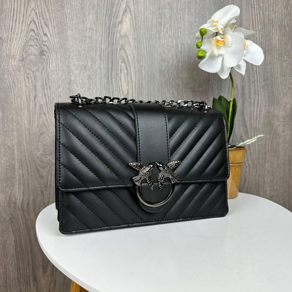 Подарунковий набір жіноча сумочка клатч з пташками Пінко + жіночий шкіряний ремінь Pinko 2 в 1 комплект ( 29324 ) Харків - фото 11