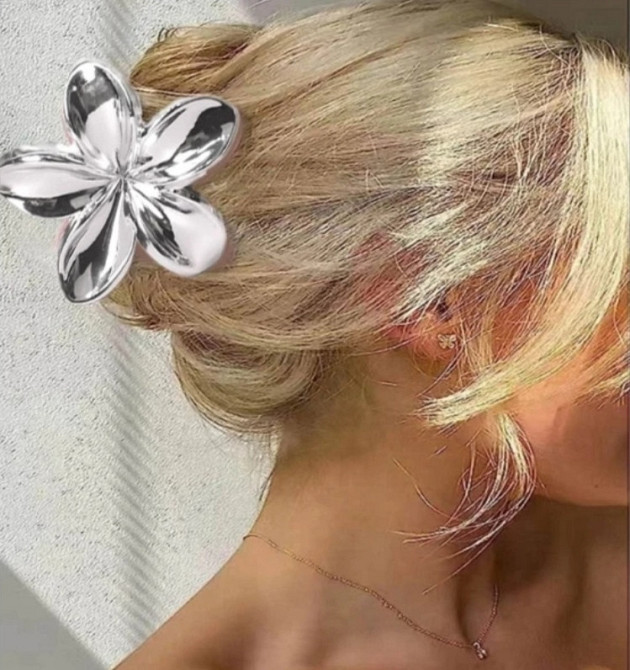 Заколка-крабік квітка Сміла - фото 5