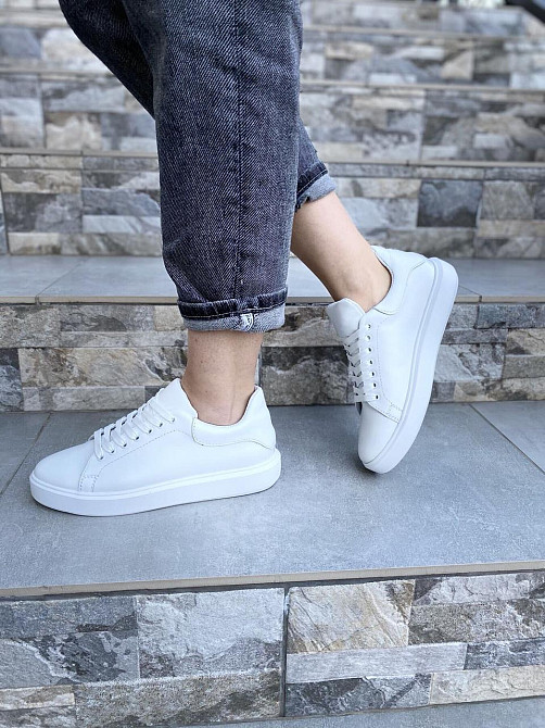 SLATURI Кеди жіночі SLATURI 152 білі (весна-осінь, шкіра натуральна) (4307) Коломыя - изображение 3