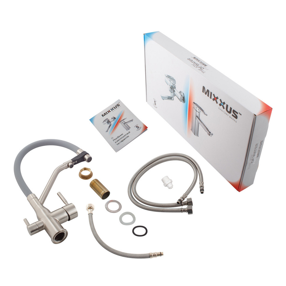 Кухонный смеситель MixxusPremium Gravity 021 SS COLOR REFL.GREY (MI6980) Харьков - изображение 8