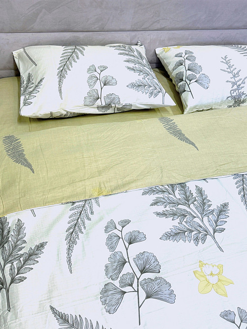 Ecotton Комплект постільної білизни Ecotton полуторний 150х215 см Польові квіти на білому 24305 Київ - фото 3