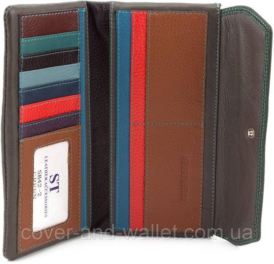 Стильный женский кожаный кошелек купюрник желтого цвета SB 42 Киев - изображение 6