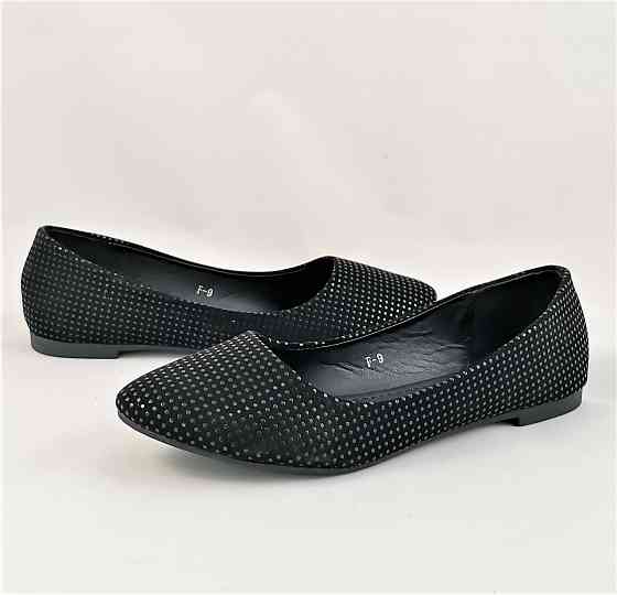 . Жіночі Балетки Чорні Мокасини Туфлі Замшеві (розміри: 38) — F9 Дніпро